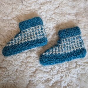 Icelandic wool baby toddler booties